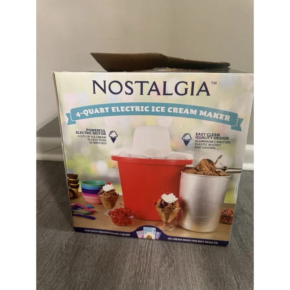 Nostalgia ICMP400 4-Quart Electric Ice Cream Maker